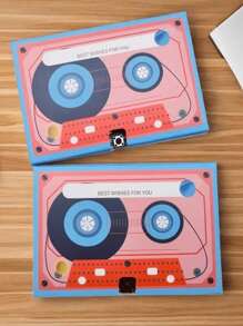 1pc Tape Recording Greeting Card Wedding Invitations Cassette Tapes Casettes Tape Voice Recordable Talking Audio Greeting Birthday Greeting Blessing Greeting Cards Cards