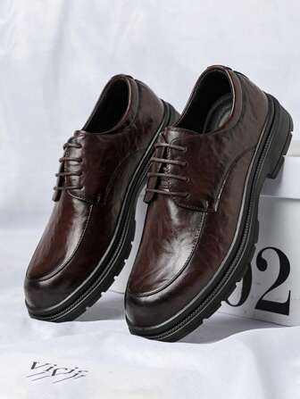 Scarpe formali in pelle con suola morbida per uomo, ampia vestibilità adatta per , matrimonio dello sposo, stile Derby, taglie extralarge 46 47 48