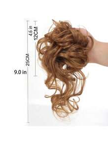 1 sztuka rozczochranych włosów, elastyczna gumka, syntetyczne przedłużki do włosów z falowanymi lokami na co dzień, na imprezę, do cosplayu, gumka do włosów w kształcie kucyka, kolor ombre, syntetyczne włókno, swobodna, imprezowa, pałacowa gumka do włosów, całoroczne gumki do włosów, gumki do włosów, gumki do włosów, gumki do włosów, gumki do włosów, gumki do włosów, gumki do włosów, gumki do włosów