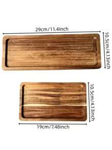 1pc Rosewood Tray, Rectangular Wooden Serving Tray, Cheese Board, Cheese Platter With Compartments For Cheese And Appetizers, Multi-Functional Wooden Kitchen Dinner Plate, Handcrafted Dessert Dish
