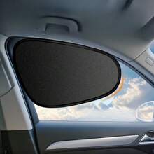 Universeller Autosonnenschutz, faltbarer Sonnenschutzvorhang, Sonnenschutz für Fahrer- und Beifahrersitz, Wärmeschutzschild, elektrostatisch haftender Sonnenschutz, Fenster-Sonnenschutzvorhänge