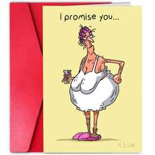 1Pc Sleazy Greetings Funny Birthday Card For Women - 'It Doesn't Get Any Better From Here' - 4.92 X 6.93 Inch Card For Sister, Wife, Or Momschool Supplies,Back To School