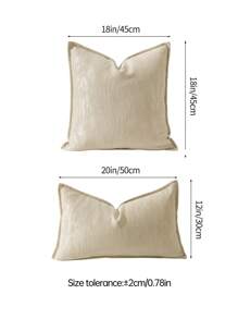 1pc, Polyester Cushion Covers Chenille Woven Pillow Covers, Modern Style Home Decor Pillowcases For Sofa Living Room Wedding