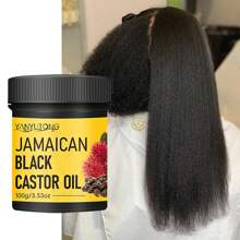 100g Jamaican Castor Oil Hair Care, Pure Natural Cold Pressed, Moisturizes And Nourishes The Scalp And Hair Roots, Smoothes And Repairs Dryness, Split Ends, Prevents Dryness, Breakage, Tangling And Hair Loss, Makes Hair Thicker, Stronger And Healthier, Suitable For All Hair Types Including Curly Hair.