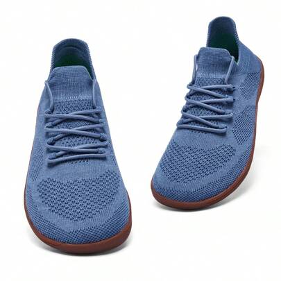 宽头鞋，男士休闲运动鞋，女士休闲运动鞋，平底运动鞋，情侣款，透气舒适室内薄底运动健身鞋，耐用防滑橡胶底赤足鞋，户外运动跑步鞋，柔软透气休闲鞋