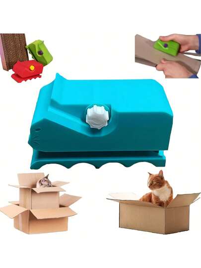 Cardboard Cutter For Cat Scratch Board, 3D Printing Hand-Held Board Box Cutter, Cardboard Cutter Recycling Tool, Kitten Cutter, Cardboard Box Cutter, Cardboard Cutting Tool, DIY Cat Scratch Board Cardboard Strip Tool Cutter Gift Is Very Suitable For Cat Lovers