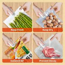 Portable Snack Sealing Machine, Manual Plastic Bag Sealer, USB Chargeable, 150mAh Lithium Battery, Compact Kitchen Food Service Equipment