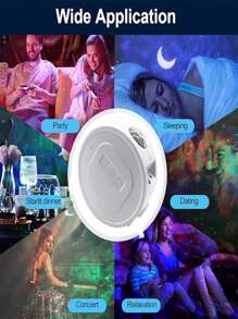 1 pezzo Proiettore di stelle USB, proiettore galassie, proiettore di luci notturne stellate, proiettore di cielo stellato con LED Nebulosa e onde dell'oceano, adatto per camera da letto, casa theatre, sala giochi, decorazione per feste
