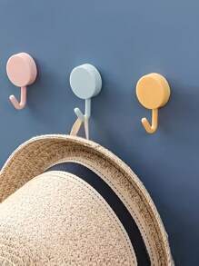 12 pièces Crochets muraux auto-adhésifs imperméables et anti-huile - crochets lourds sans clous pour l'organisation de bureau, salle de bain et cuisine. Convient aux femmes, organisateur de rangement, articles essentiels de voyage, retour à l'école, rangement de dortoir