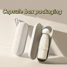 Mini 5-Fold 6-Rib Anti-UV Parasol, Palm-Size Portable Pocket Umbrella, Summer Sun Protection Summer Cooling,Beach,Travel - Multicolor - View 5