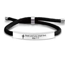 suteyi Pulsera con cita bíblica, pulsera con versículo bíblico, pulsera de personalizada, pulsera bíblica, regalo para ella, regalo para él, Biblia Lázaro