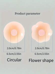 10 Reusable Seamless Silicone Nipple Covers - Invisible, Self-Adhesive, Anti-Convex Breast Patches For Women - Comfortable, Breathable, And Easy To Clean Bra Accessories(2/10pcs)