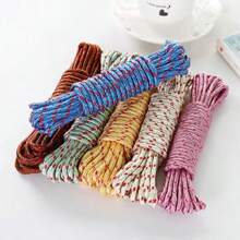 1/2 Pcs Thicker Clothesline, Outdoor Drying Ropes, Wear-Resistant Anti-Wind Type For Drying Clothes/Quilt, Random Color