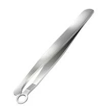 1pc Stainless Steel Round Head Nose Hair Trimmer, Blackhead Tweezers, Beard Trimmer, Eyebrow Trimmer, Beauty Tool