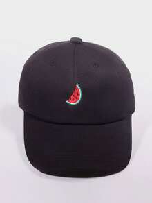 1pc Unisex Child Embroidered Watermelon Pattern Soft Top Baseball Cap, Multi-Color Outdoor Casual Fashion Adjustable Size Sun-Shading Cap, Essential For Spring/Summer - 3-8Y - View 11