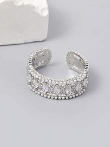2025 Europe-US/Middle East, Japan & Korea Summer Leisure Copper Inlaid Classic Fashion Open Ring