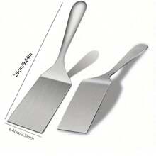 1pc Stainless Steel Spatula - Flat Pancake, Steak And Griddle Cooking Spatula, Durable Kitchen Tool With Ergonomic Handle