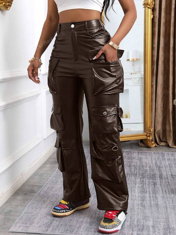 Pantalones de cargo de calle personalizados para mujer