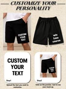 Bedruckte Herrensportshorts mit individualisiertem Text, Geben Sie Ihren Text/Segen/Logo/Lustiges Zitat ein, personalisierte Herrensommersportshorts, Urlaubsgeschenke, Jahrestags-Geschenke, Valentinstag/Geburtstags/Party-Jahrestags/Musik-Festival Bekleidung Individualisierung, Geschenke für ihn, Party-Outfits, Firmenkultur Shirt Individualisierung/Familienfeier Bekleidung Individualisierung/karitative Teamuniformen Individualisierung, Herrensommershorts