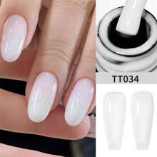 TARTU TARTU Esmalte de Unha Gel Gelatina de 8ml - 6 Cores Vibrantes, Remoção por Imersão, Cura por UV/LED, Branco Leitoso Nude Cor de Canela Rosa Vermelho, Esmalte de Gel Semi-Permanente Semi-Transparente para Base de Manicure em Casa, Salão e Arte de Unhas, Presente para Mulheres