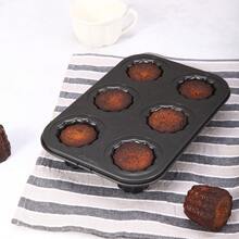 CHEF MADE 1 个 6 CPU 不粘 CANNELE 模具（黑色） - 黑色 - 查看 12