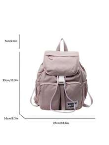 New Unisex Fashion Backpack, Casual & Versatile, Large Capacity, Lightweight, School Backpack - Purple - View 9