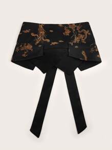 Ceinture de taille mode de style cravate de style néo-classique rétro pour femmes. Ceinture corset pour robe, corset de taille pour affiner la taille et contrôler le ventre