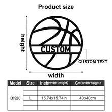 1pc Customized Basketball Themed Decorative Metal Wall Art - Personalized With Name - Girl Player, Boy Player, Basketball Player Silhouette And Name, Durable, Vibrant Colors, Suitable For Indoor And Outdoor Spaces - Adds Vibrancy To Living Room, Hallway, Bedroom, Home And Office Walls, Cafes And Shops - Decor, Home Decoration, Wall Decor, Room Decor, Bedroom Decor, House Decor, Personalized Gift, Birthday Gift, Christmas Gift - Multicolor - View 31