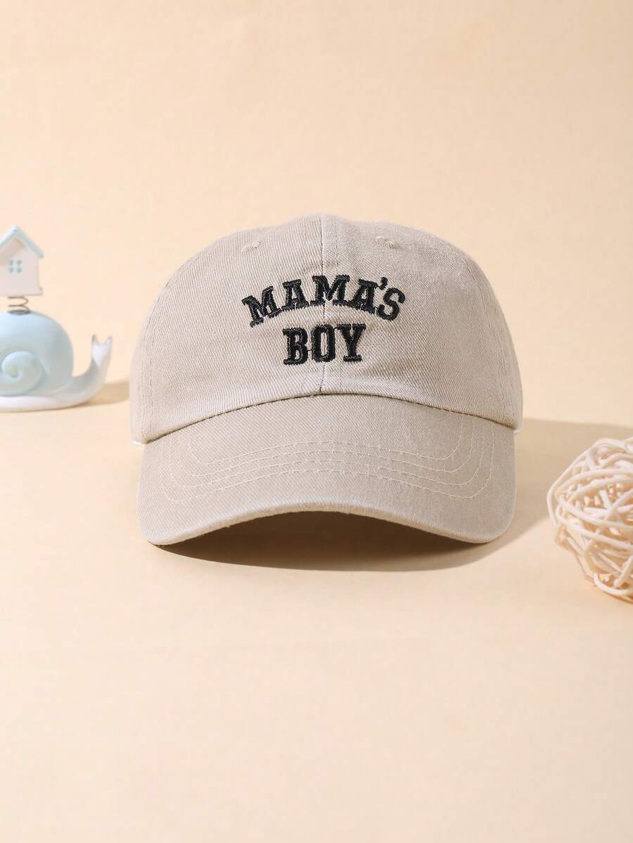 Best-Selling "Mom's Treasure" Embroidered Adjustable Baseball Cap, Sun Protection Design, Suitable For Casual Daily And Outdoor Activities - Beige - View 1