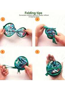 Round Folding Hand Fan Cute Cartoon Mini Foldable Hand Fan, Summer Portable Hand-Held Fan, New Fashion Student Pocket Fan,Ideal For Daily Use, Outdoor Activities & Fashion,Folding Fan Round Fan Mini Portable Cartoon Fan