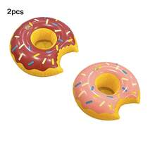 2pcs Donut & Beverage Inflatable Floating Cup Holder, Pool Party And Beach Party Accessories - Multicolor - View 9