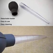 黑色刻度吸管带刻度塑料滴管量管适用于实验室厨房烘焙工具 28ML 6 件