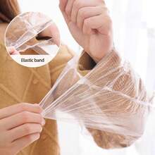 50/150pcs Disposable Elastic Sleeve Covers, Waterproof Protective Sleeve Covers, Oil Resistant Cleaning Accessories - Multicolor - View 9