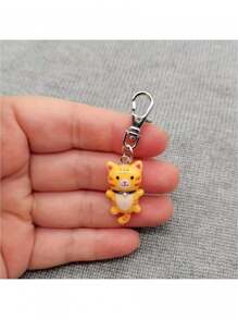10pcs Cute 3D Flower Cat Resin DIY Accessories - Earrings, Pendants, Keychains, Bracelets