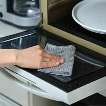 10pcs Microfiber Mesh Cleaning Cloths, Multi-Purpose Kitchen Cleaning Rags, Double-Sided Reusable Dishwashing Pads, Scratch-Free Cleaning For Dishes, Utensils And Cookware