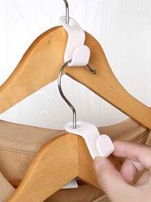 20pcs Plastic Clothing Hanger Connector Hooks, Linked Hanger Hooks For Wardrobe