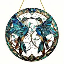 1 Piece Of 2D Flat Acrylic 2D Flat. Acrylic Honey Bird Pendant, Love Themed Mural, Indoor And Outdoor Hanging Panels, Bedroom, Kitchen, Office, Home And Courtyard Decoration, Vertical Wall Hanging Decoration, Featherless Festival Decoration