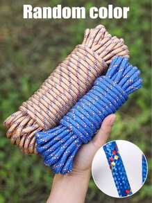1/2 Pcs Thicker Clothesline, Outdoor Drying Ropes, Wear-Resistant Anti-Wind Type For Drying Clothes/Quilt, Random Color