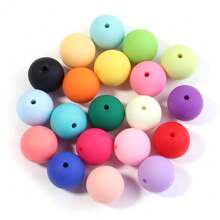 20-100 unidades/pacote de contas redondas pintadas de acrílico, sortimento de cores aleatórias, vários tamanhos, cores doces fofas e casuais da moda para fazer joias faça você mesmo, colar, pulseira, chaveiro, decoração de telefone, atacado