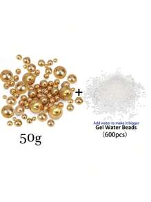 100g/200g Faux Pearl Vase Filler Decor, No Hole Pearl Beads Vase Filler 10/16/20mm Mixed, Great For Floating Candles, Vase Accessories, Table Centerpiece, For Birthday, Wedding, Anniversary, Theme Party, Ambiance Setting, Room, Home Decor