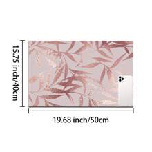 1pc Floral Pattern Coffee Maker Dish Drying Mat - Diatomaceous Earth Printed Drain Mat, Kitchen Counter Mat, Utensil Mat - Dish Drying Mat, Soft Diatomite Suitable For Kitchen Counter, Applicable For Coffee Makers, Espresso Machines, Etc.