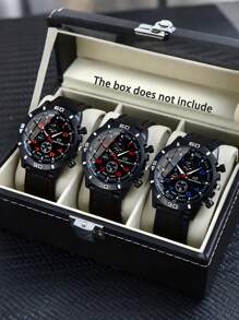 Articolo caldo Orologio alla moda a LED al quarzo con cinturino rosso con filo di macchina da corsa per avventurieri all'aperto e appassionati di corse