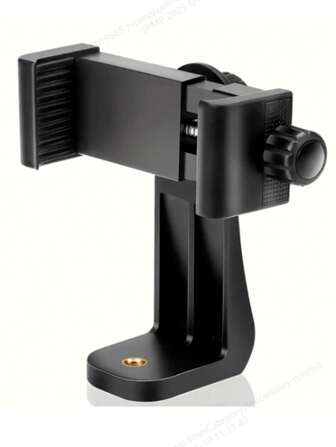 高级智能手机三脚架安装座/支架 - 垂直和水平可调三脚架适配器，带 1/4 英寸螺丝，适用于手机、安卓设备、自拍杆、相机三脚架