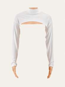 1pc Women's Collared Sleeves Covers Set, Versatile Sun Protection Sleeve Cuffs To Wear Out