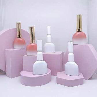 1pc 15ml Empty Nail Polish Bottle, DIY Refill Nail Polish Bottle Back To School