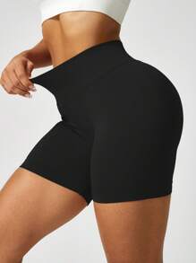 NcmRyu 2 Stück Damen Einfarbige vielseitige nahtlose Taillenhose mit Bauchkontrolle und Lifting Sport Leggings & Shorts