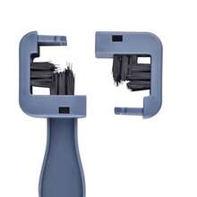 1pc MTB Bicycle Chain Cleaning Brush, Plastic Chain Gear Trash Wheel Brush, Portable Bicycle & Motorcycle Cleaning Tool, Rim & Tire Care - Grey - View 7