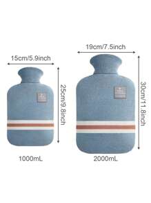 Hot Water Bottle With Cover, Hot Water Bag For Warming Bed,Menstrual Cramps,Hot And Cold Compress,Hand Feet Warmer, And Rubber, Ideal For Winter,Women Valentine Gift Birthday Boyfriend Girlfriend