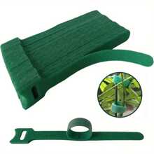 100 pièces Attaches végétales en nylon réutilisables de 15 cm avec fermeture auto-agrippante, vertes, convenant aux plantes grimpantes, pour le soutien et les applications de jardinage, outil d'entretien de jardin | Fixation sécurisée