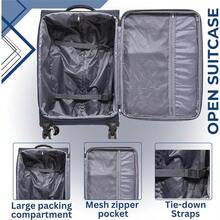 Luggage Starlite Lightweight WLS08 Large 28 Suitcases 4 Wheel Spinner Navy - Navy - View 6